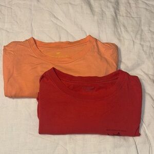 Casual Red and Orange Southern Graphic Tees